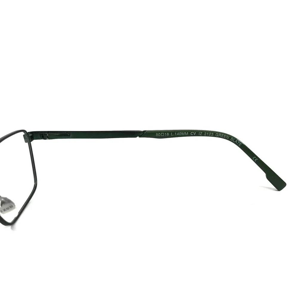 IZOD Eyeglasses Frames IZ2123 GREEN SLATE Rectangle Wire Rim 50-16-140